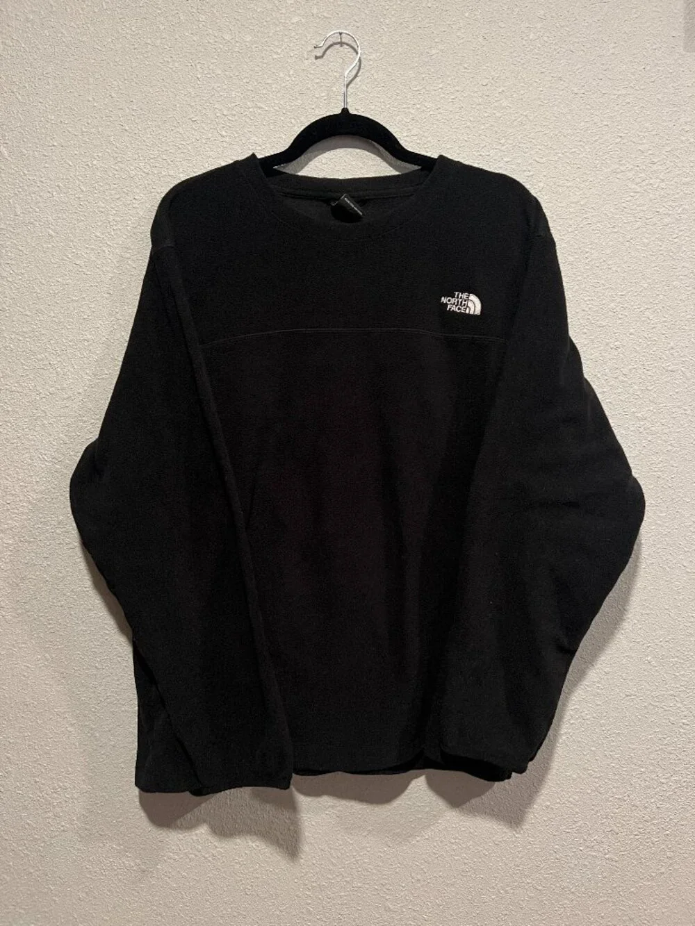 The North Face TKA Glacier crew neck fleece in black